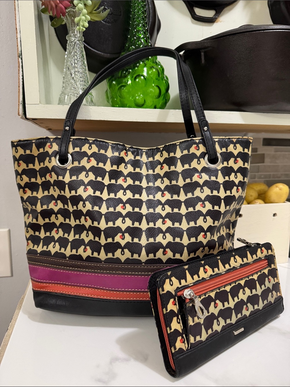 Relic Shoulder Bag with Matching Wallet